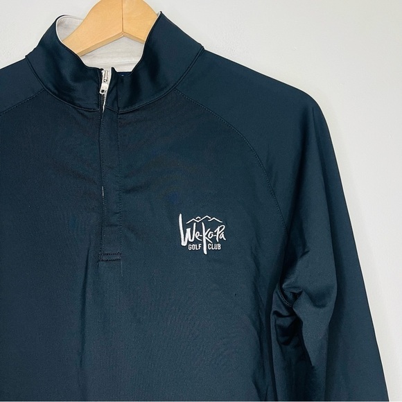 Peter Millar Black Perth Performance Quarter Zip Sweatshirt S - Picture 2 of 8